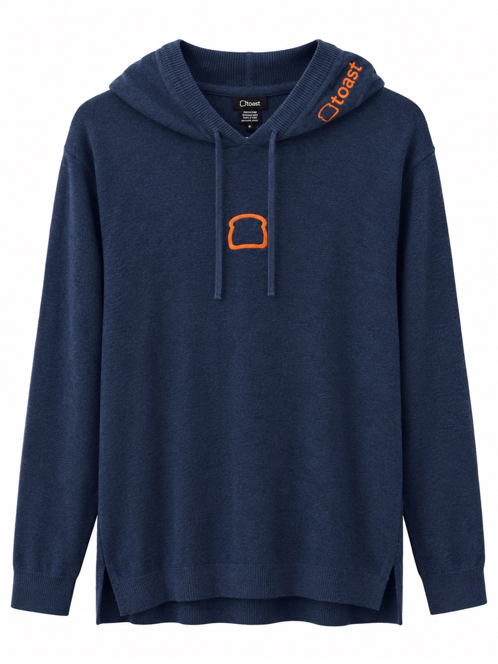 Charles River Men’s Large Navy Mystic Sweater Hoodie Toast Embroidered Logo NWT